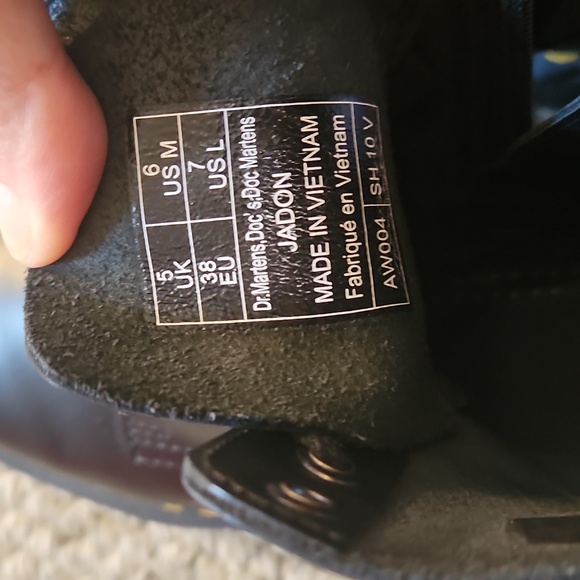 Dr. Martens Black Combat Boots - Picture 7 of 9